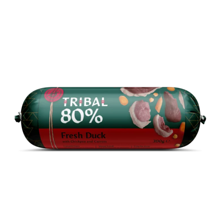 Tribal Gourmet Sausage dešra šunims su šviežia antiena, 300 g