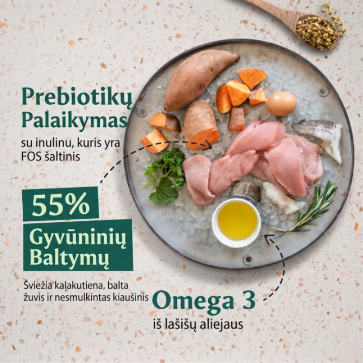 Tribal Fresh Pressed šalto spaudimo pašaras jauniems šunims su kalakutiena, 5 kg