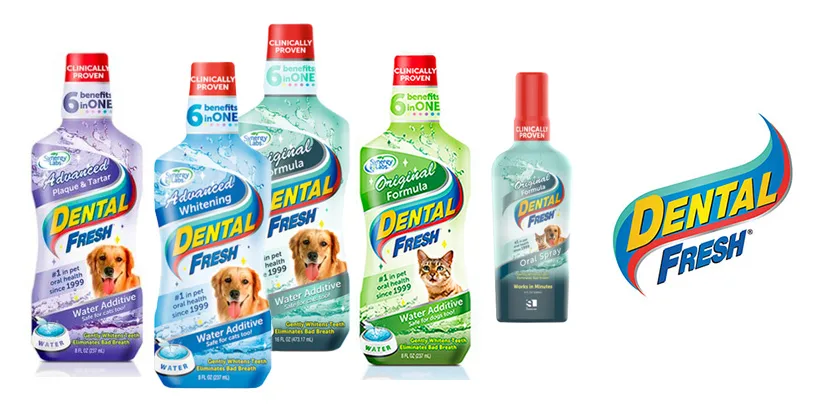 Šunų ir kačių dantų priežiūra su DENTAL FRESH